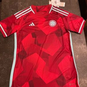 Womam Red Soccer Jersey